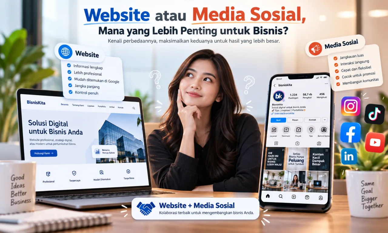 Website atau media sosial