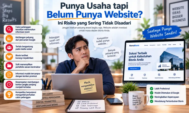 Punya Usaha tapi Belum Punya Website? Ini Risiko yang Sering Tidak Disadari