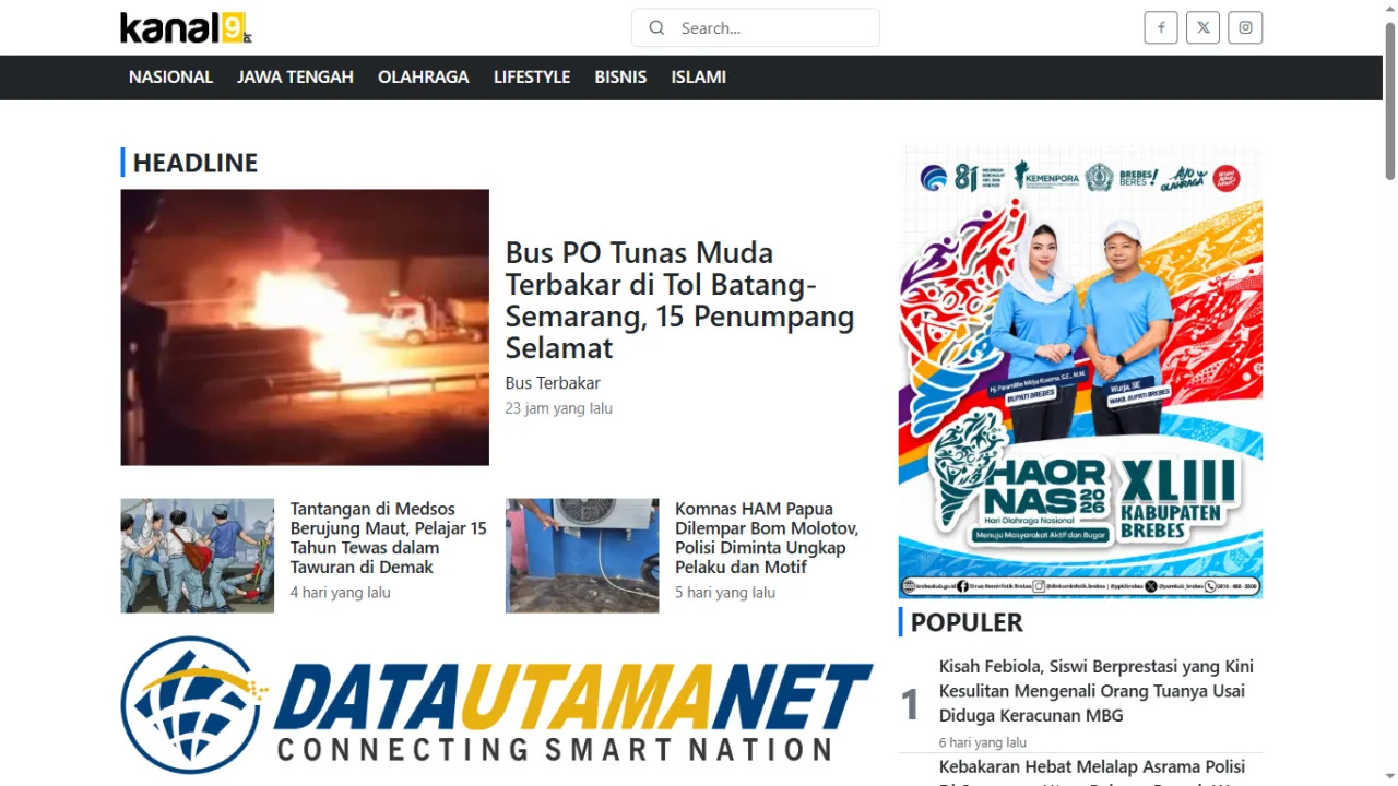 Website portal berita kanal9.id