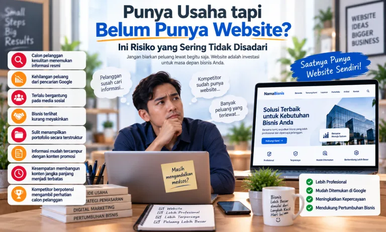 Punya Usaha tapi Belum Punya Website? Ini Risiko yang Sering Tidak Disadari