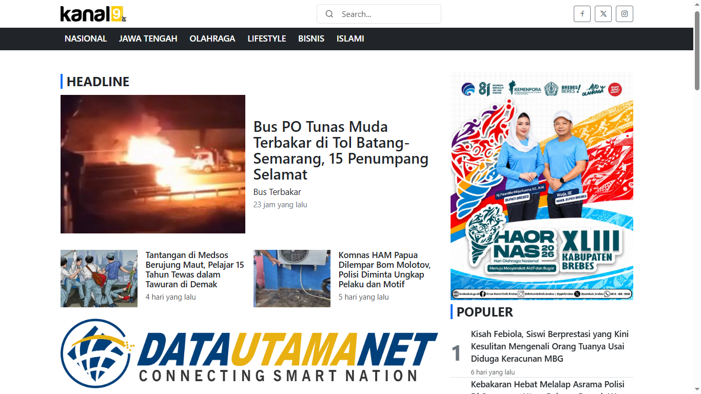 Website portal berita kanal9.id